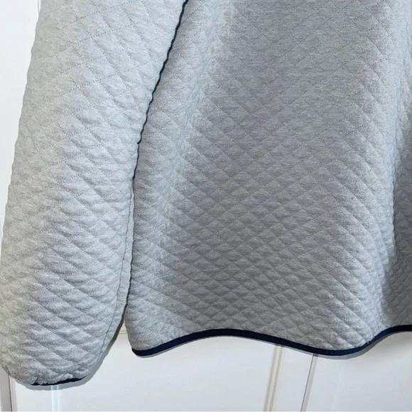 RHONE Gramercy Gray 1/4 Placket Pullover Sz 2XL Sweater Quilted Preppy Classic - Picture 11 of 16